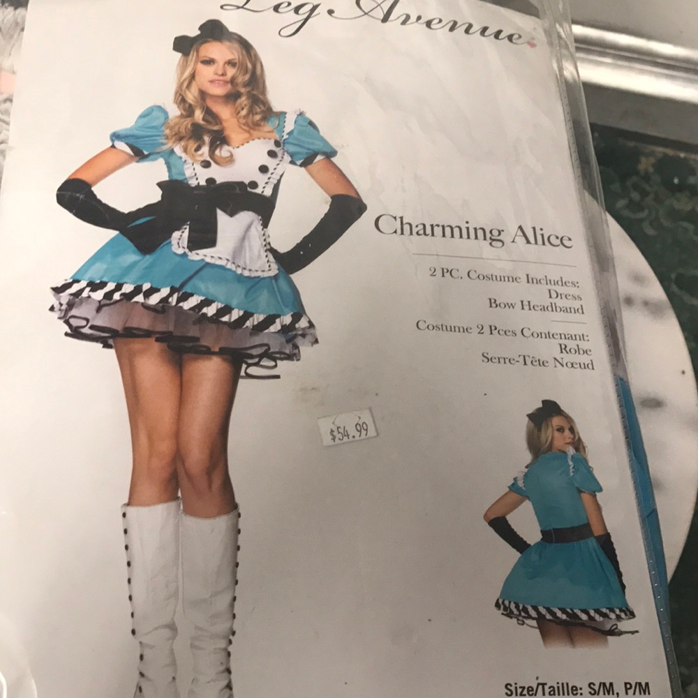 NEW Charming Alice 2 piece costume Size: S/M